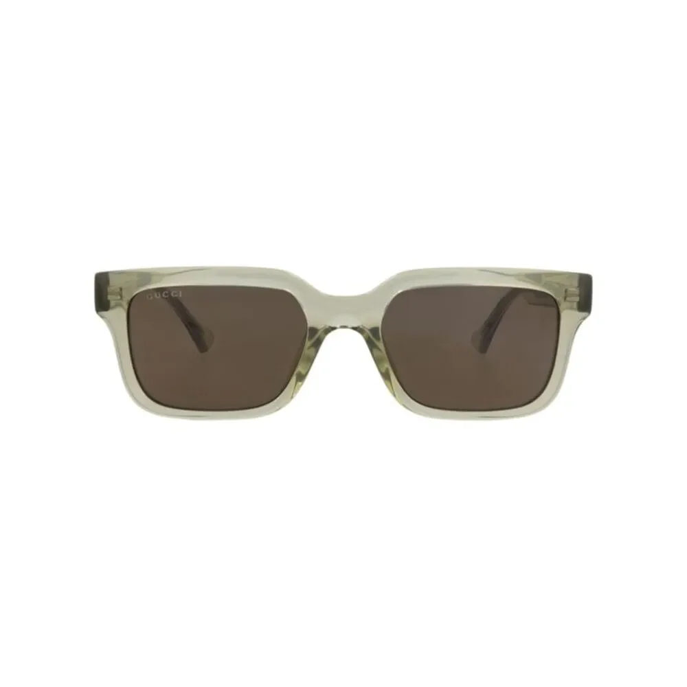 Gucci Square-Frame Injection Sunglasses Green Mens
